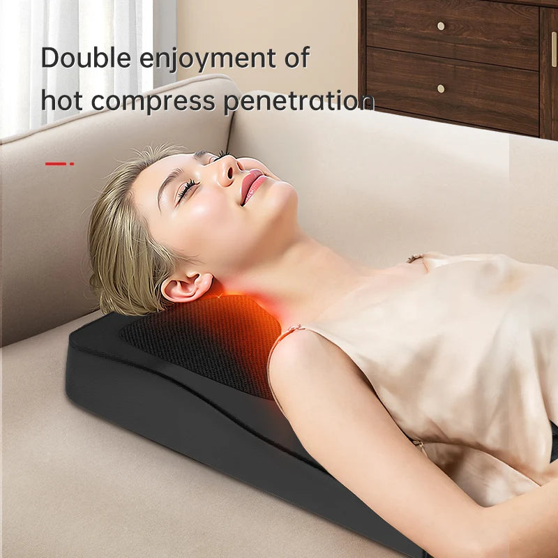LEERCON Neck Massager With Heat And 3D Kneading Pillow