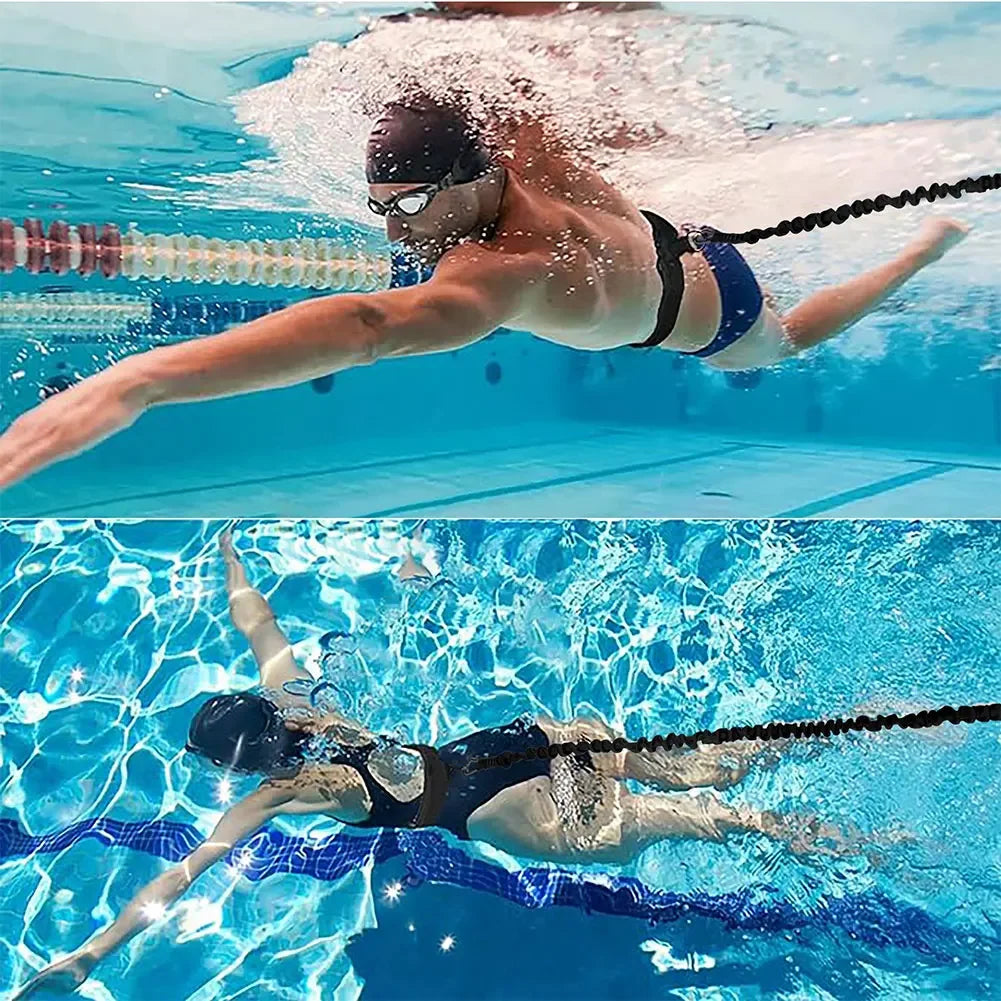 APWIKOGER Swimming Training Belt For Swimmers And Fitness Enthusiasts Ultimate Aquatic Resistance Pool Trainer